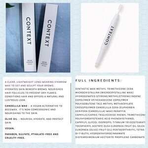 NWT Context Vegan Brow Pomade Stick Eyebrow Wax Bundle BNIB NEW Brow Freeze
